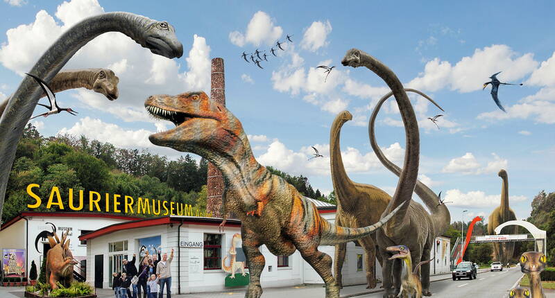 Escursione per famiglie al museo dei dinosauri di Aathal. Qui potrete scoprire tutto ciò che avete sempre voluto sapere sui dinosauri. Se il tempo è bello, si può anche fare un barbecue e un picnic.