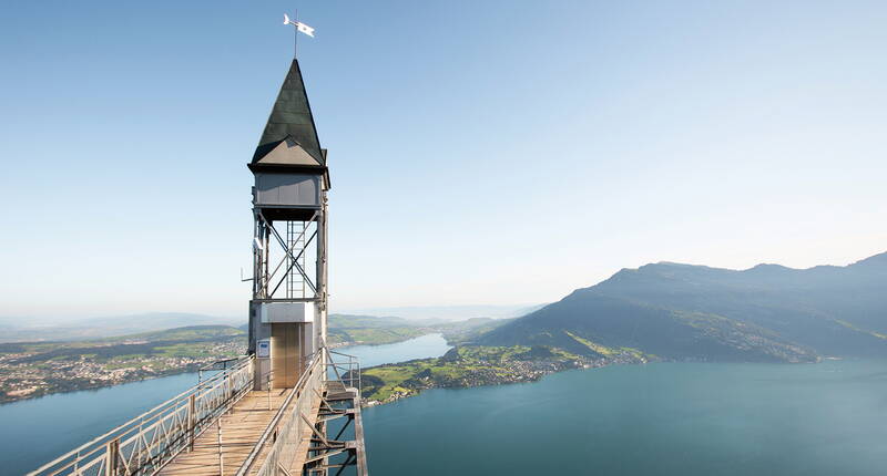 Der auf 1132 Meter gelegene Hammetschwand Lift ist der höchste Aussenlift Europas. Bereits vor 105 Jahren verschlug es den ersten Passagieren des Hammetschwand Lifts den Atem. 