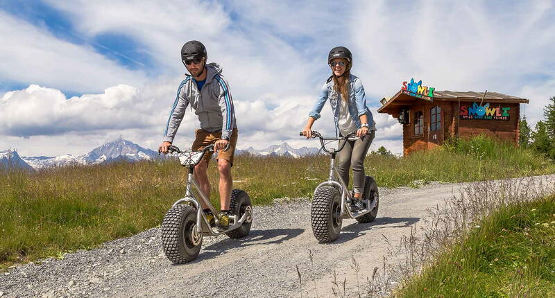 Familienausflug Trotti-Bike Hannigalp – Miete dir eines der coole Trendsportgeräte und flitze damit runter nach Grächen.